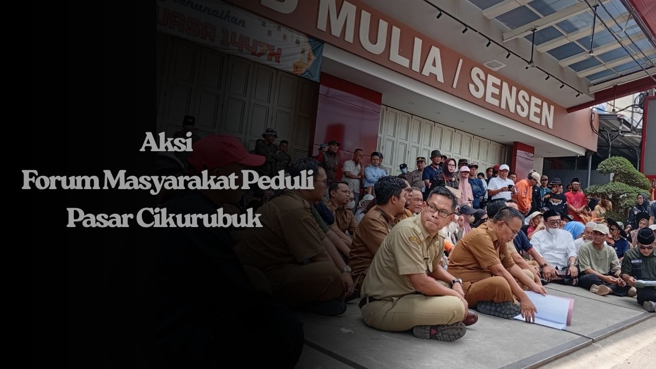Diduga Langgar Izin Usaha, Ratusan Pedagang Demo Toko Sen Sen di Pasar Cikurubuk